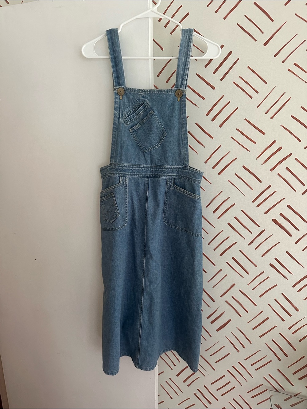 Sea New York Denim Pinafore Dress